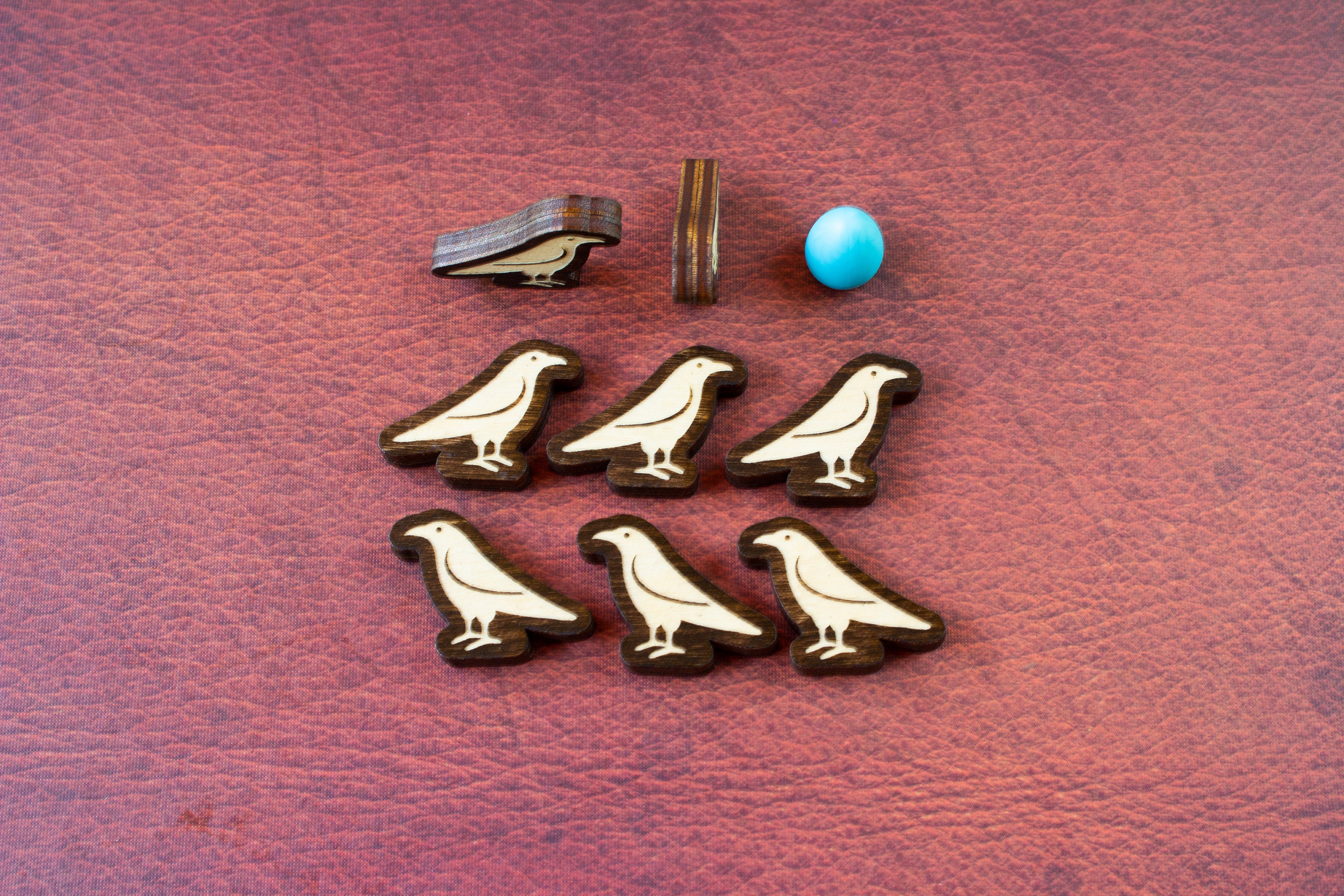 Crow Meeples for Wingspan - Kona Color