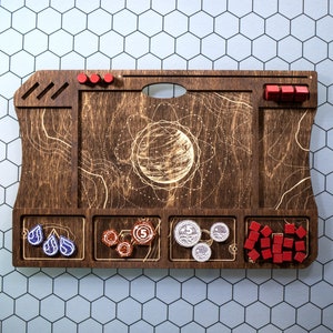 STRATA STRIKE | Dune: Imperium / Uprising Player Board - Kona Wood Stain