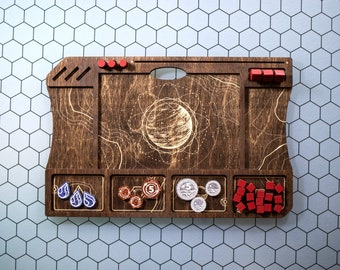 STRATA STRIKE | Dune: Imperium / Uprising Player Board - Kona Wood Stain