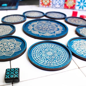STRATA STRIKE Azul Tile Holders Blue Color Complete Set image 4