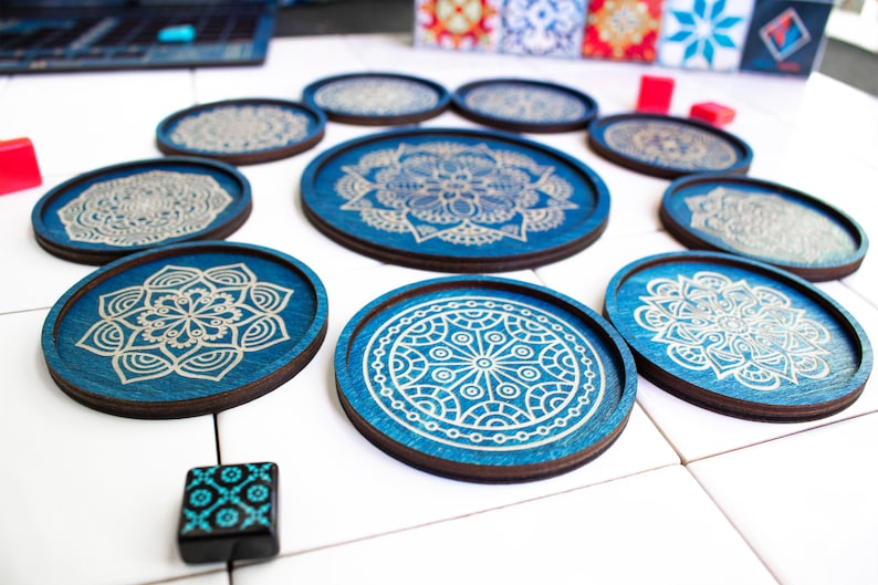 STRATA STRIKE Azul Tile Holders Blue Color Complete Set image 4