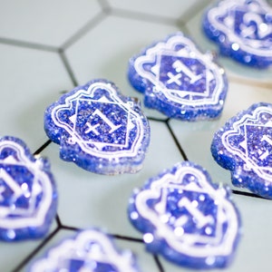 STRATA STRIKE | Lorcana TCG compatible | Glitter Acrylic Tokens - Willpower Modification Set – Single-Sided