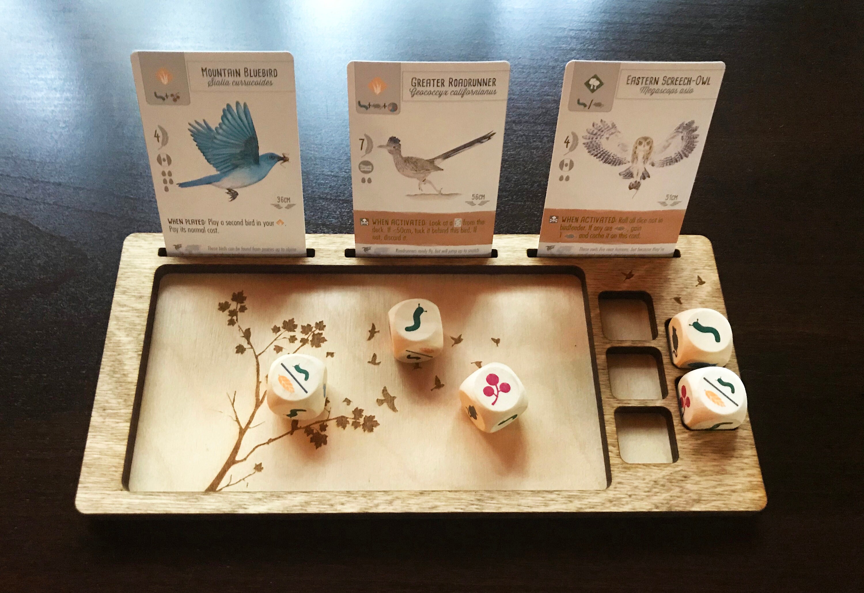 STRATA STRIKE Wingspan Dice Tray and Card Display