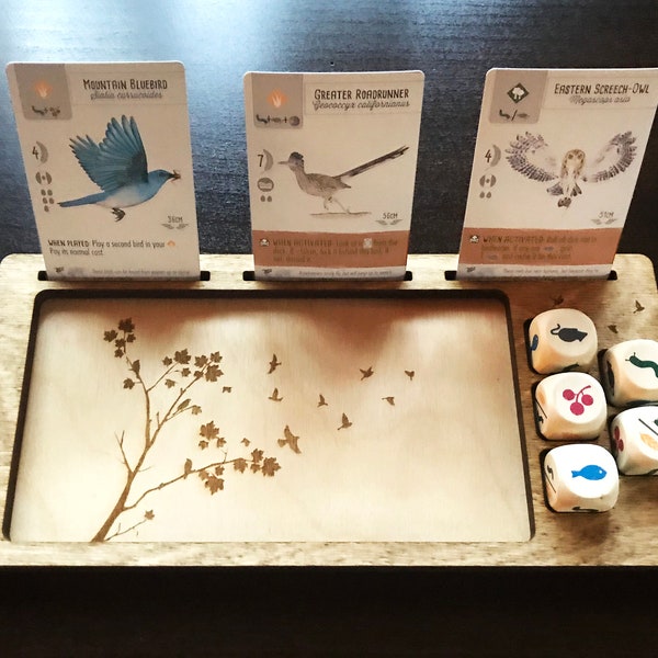 STRATA STRIKE | Wingspan Dice Tray and Card Display