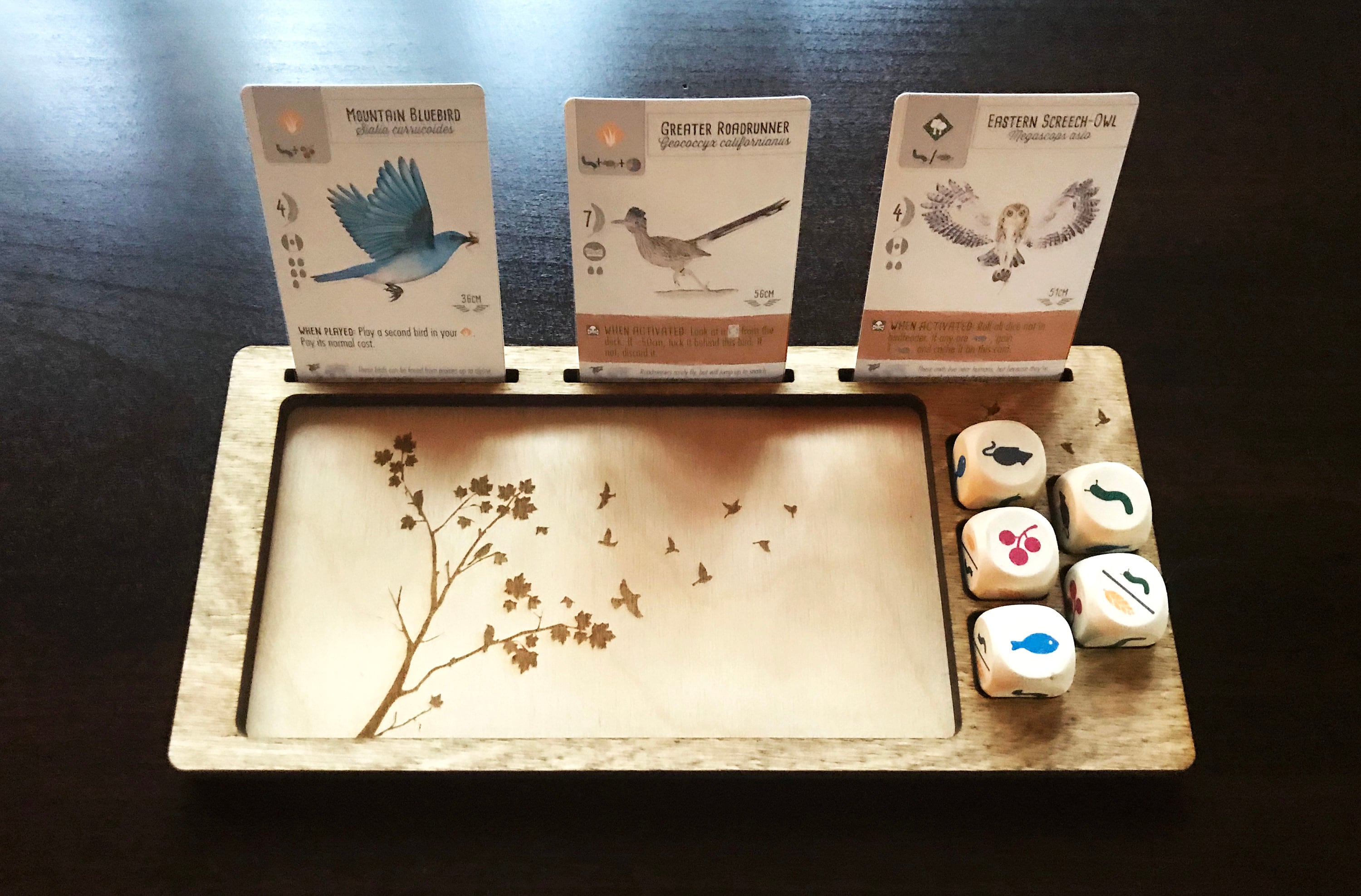 STRATA STRIKE Wingspan Dice Tray and Card Display
