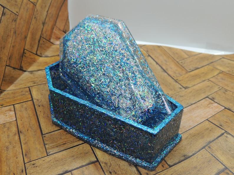 Holographic Coffin Jewelry Box
