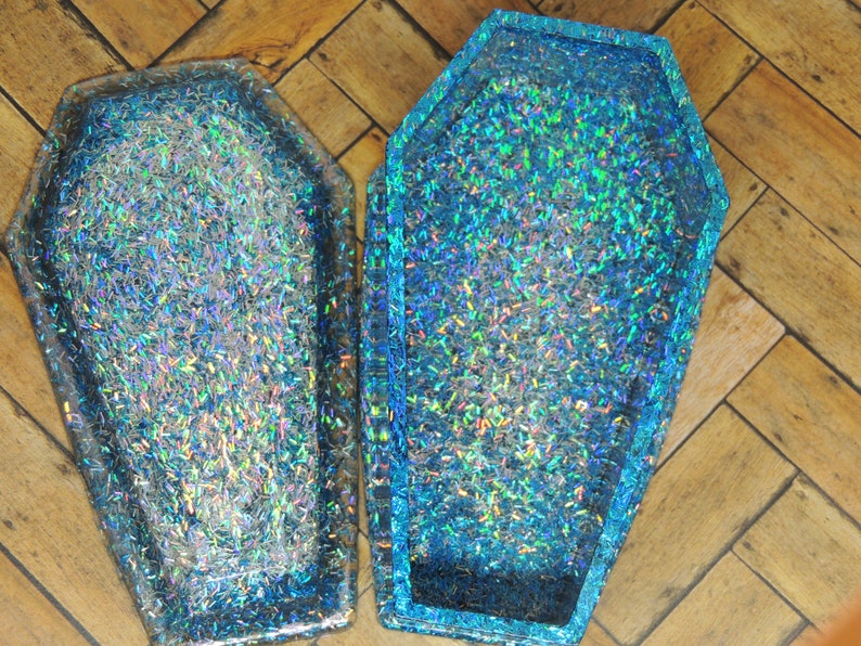 Holographic Coffin Jewelry Box