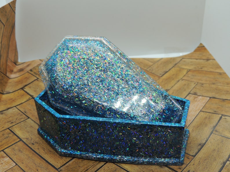 Holographic Coffin Jewelry Box