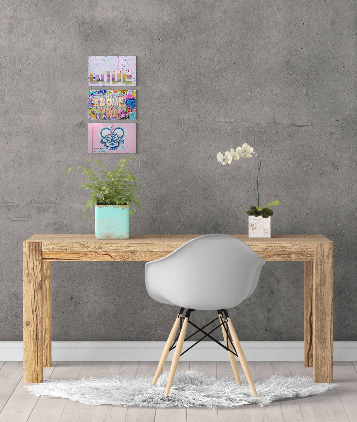 Valentine's Day Wall Art Gift for Girlfriend Boyfriend | Etsy