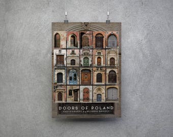 Doors of Poland Wall Art Poster Polskie Drzwi