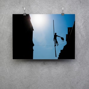 Sandomierz Tightrope Walker in Poland Fine Art Photograph