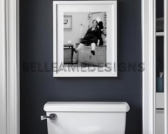 Bridesmaids Funny Bathroom Wall Art – Toilet Scene Printable | Hilarious Digital Download | 5x7 8x10 11x13 JPG Bathroom Decor