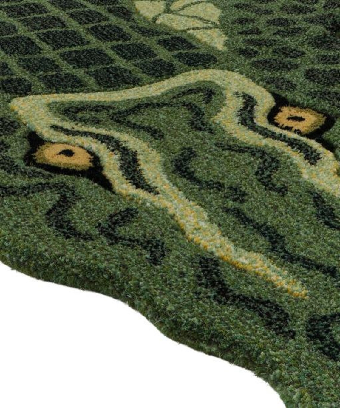 Hand Tufted Wool Crocodile Rugs Hand Made Cotton Backing Rug Etsy