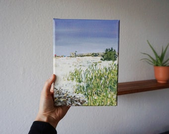 Originale Acryl Strand Malerei