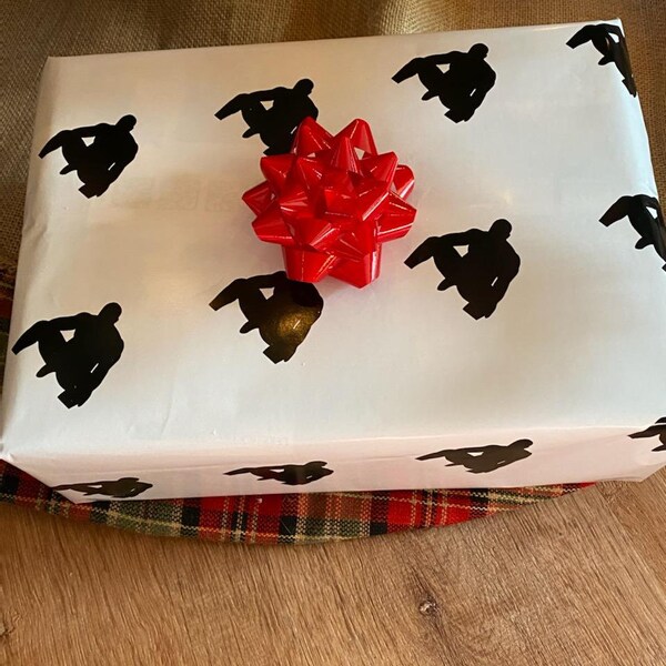 Gag gift wrapping paper - present paper- wrapping paper - white elephant- wood - the legend - funny - barry - 20x30 -funny wrapping paper