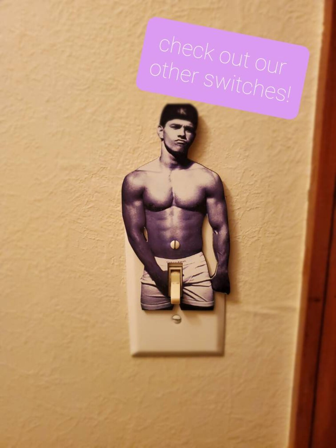 Wood light switch cover . Custom. For single pole switch. The Etsy