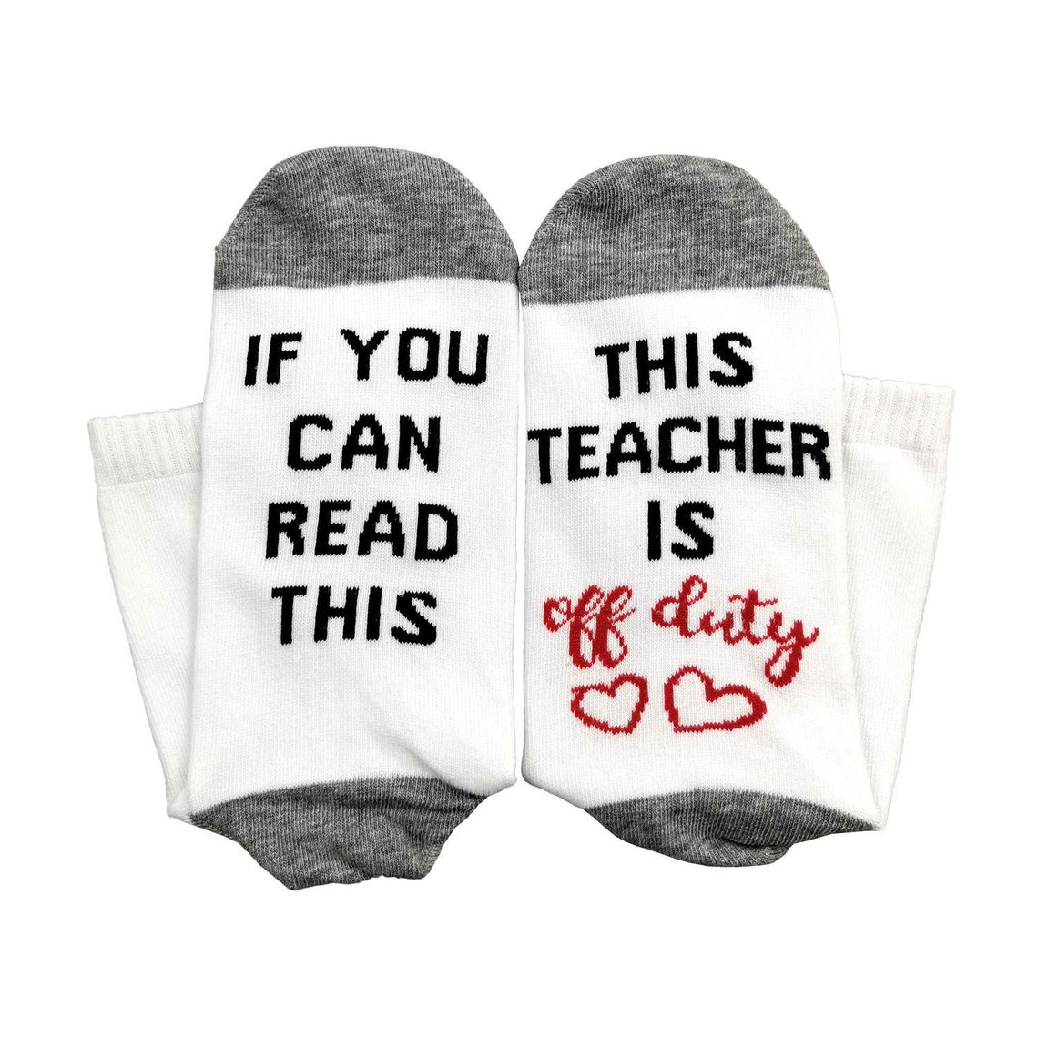 Teachers socks valentines day Teacher funny socks Etsy
