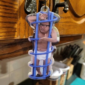 inspired by frank in playground- gag gift - funny - white elephant - car - gift - air freshener - Christmas- ornament - stocking stuffer -