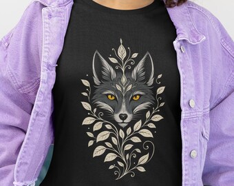 Mystic Fox Unisex Nature Graphic Gift T-Shirt