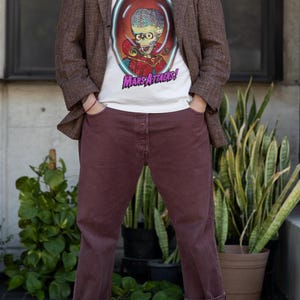 Mars Attacks Alien T-Shirt, Quirky Graphic Tee, Sci-Fi Art Shirt image 6