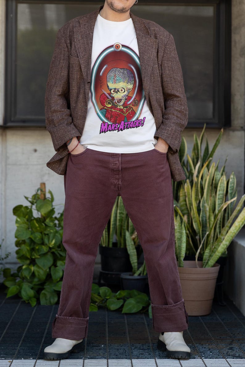 Mars Attacks Alien T-Shirt, Quirky Graphic Tee, Sci-Fi Art Shirt image 6