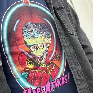 Mars Attacks Alien T-Shirt, Quirky Graphic Tee, Sci-Fi Art Shirt image 2
