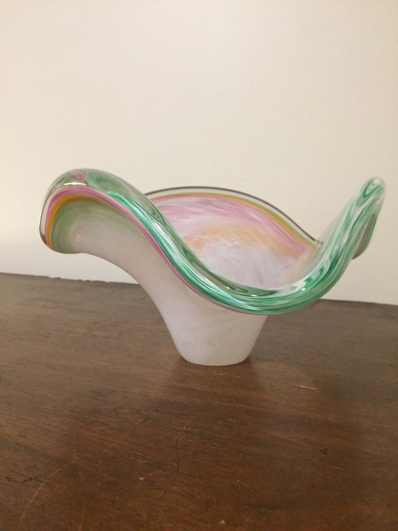 Murano Glassware Made in Italy Italian Glass Art Pastel Etsy