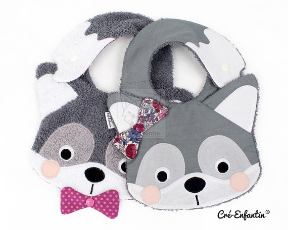 Patron De Couture Pdf Bavoir Loup Etsy Canada Patron De Couture Pdf Bavoir Loup Etsy Canada