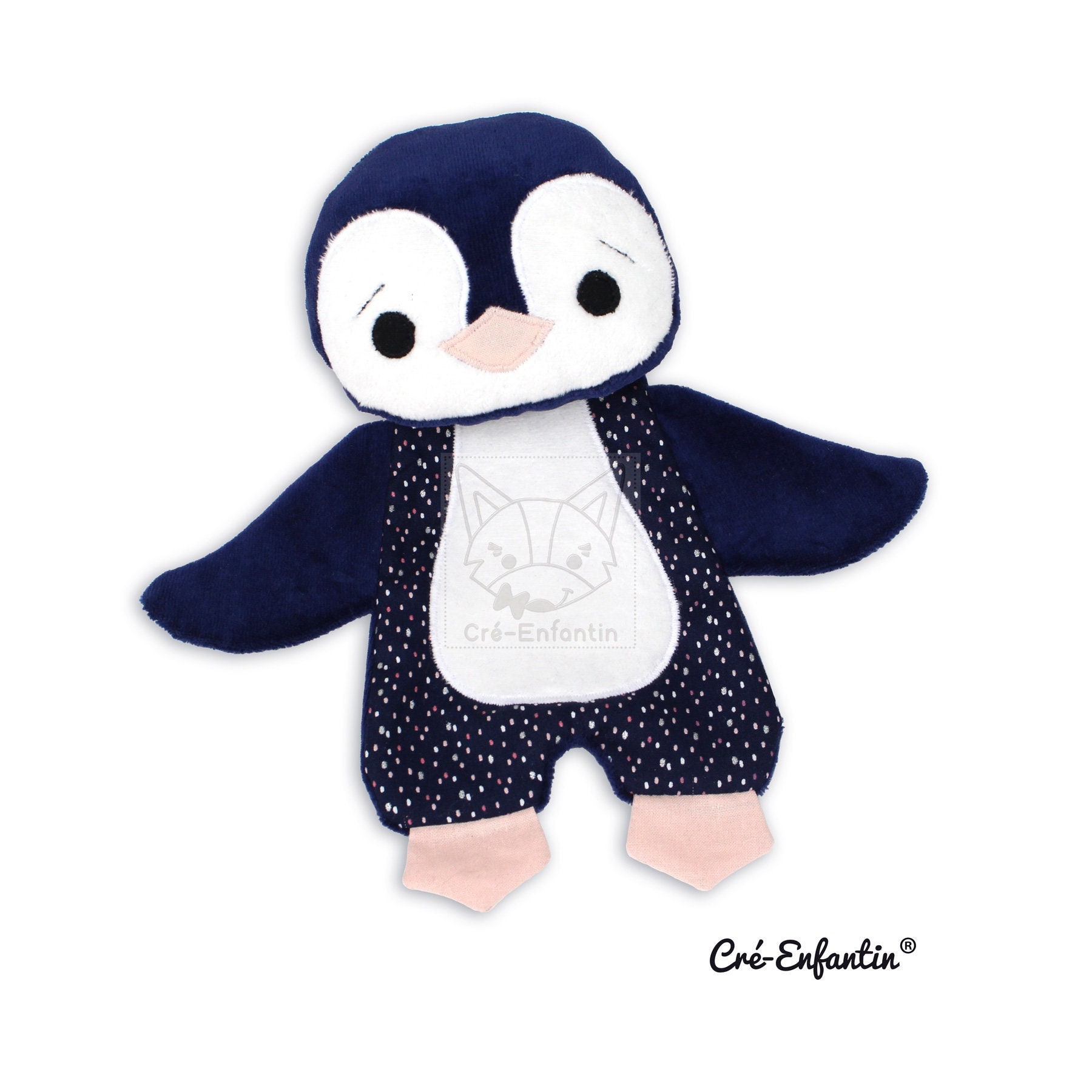 Patron De Couture Pdf Doudou Pingouin Patron Jouet Souple | Etsy Canada