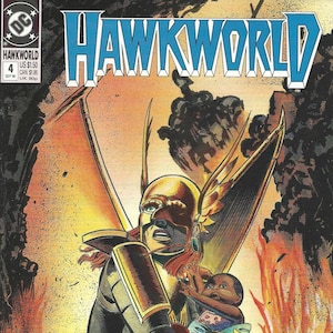 Hawkworld #4 (Sept 1990) - Hawkman & Hawkgirl