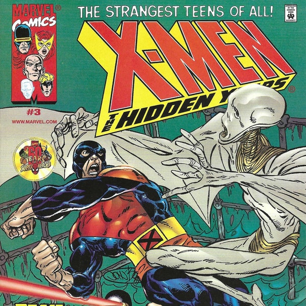 X-Men - The Hidden Years #3 (Feb 2000) - Cyclops, Marvel Girl, Beast, Havok - Marvel Comics