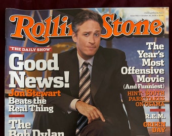 Rolling Stone (10-04) - Jon Stewart, South Park, Bob Dylan, R.E.M., Green Day