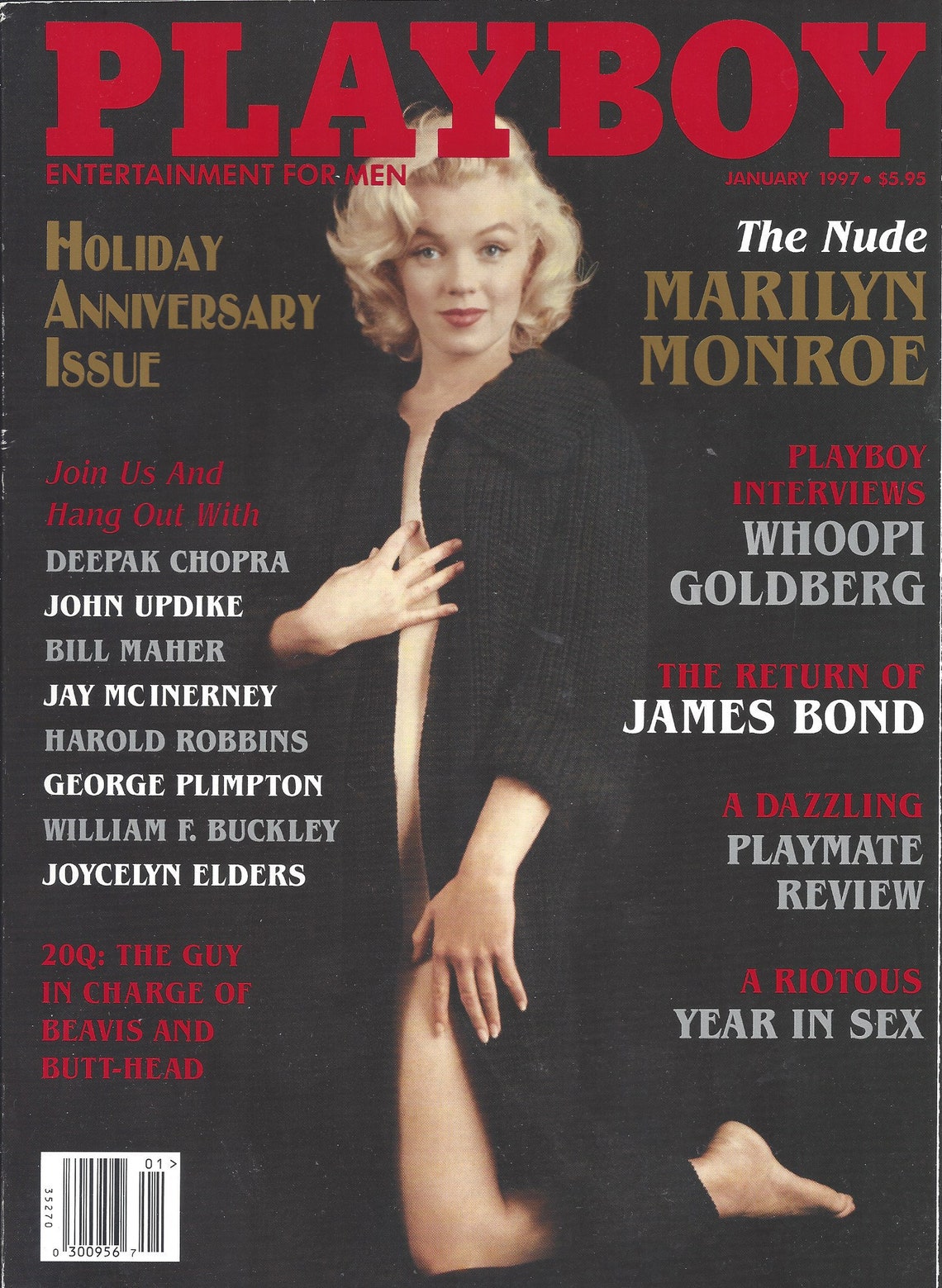 marilyn monroe James Bond playboy magazine nude December 