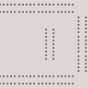 Rectangular Cribbage Board Template - Crisloid Style