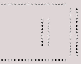 Rectangular Cribbage Board Template - Crisloid Style
