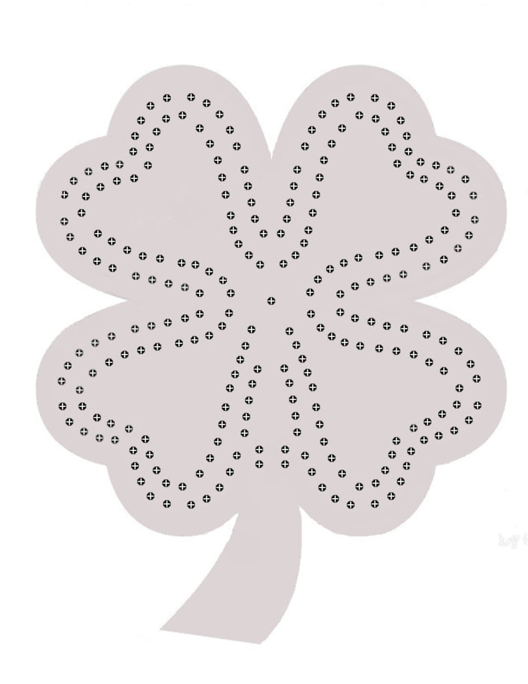 Shamrock Cribbage Board Template - Etsy