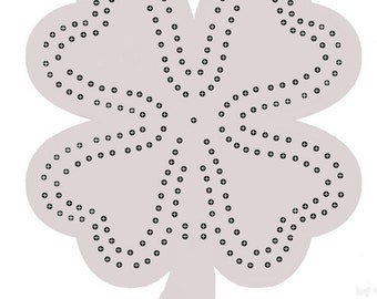 Shamrock Cribbage Board Template
