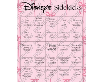 Pin BINGO Sidekicks - Downloadable File