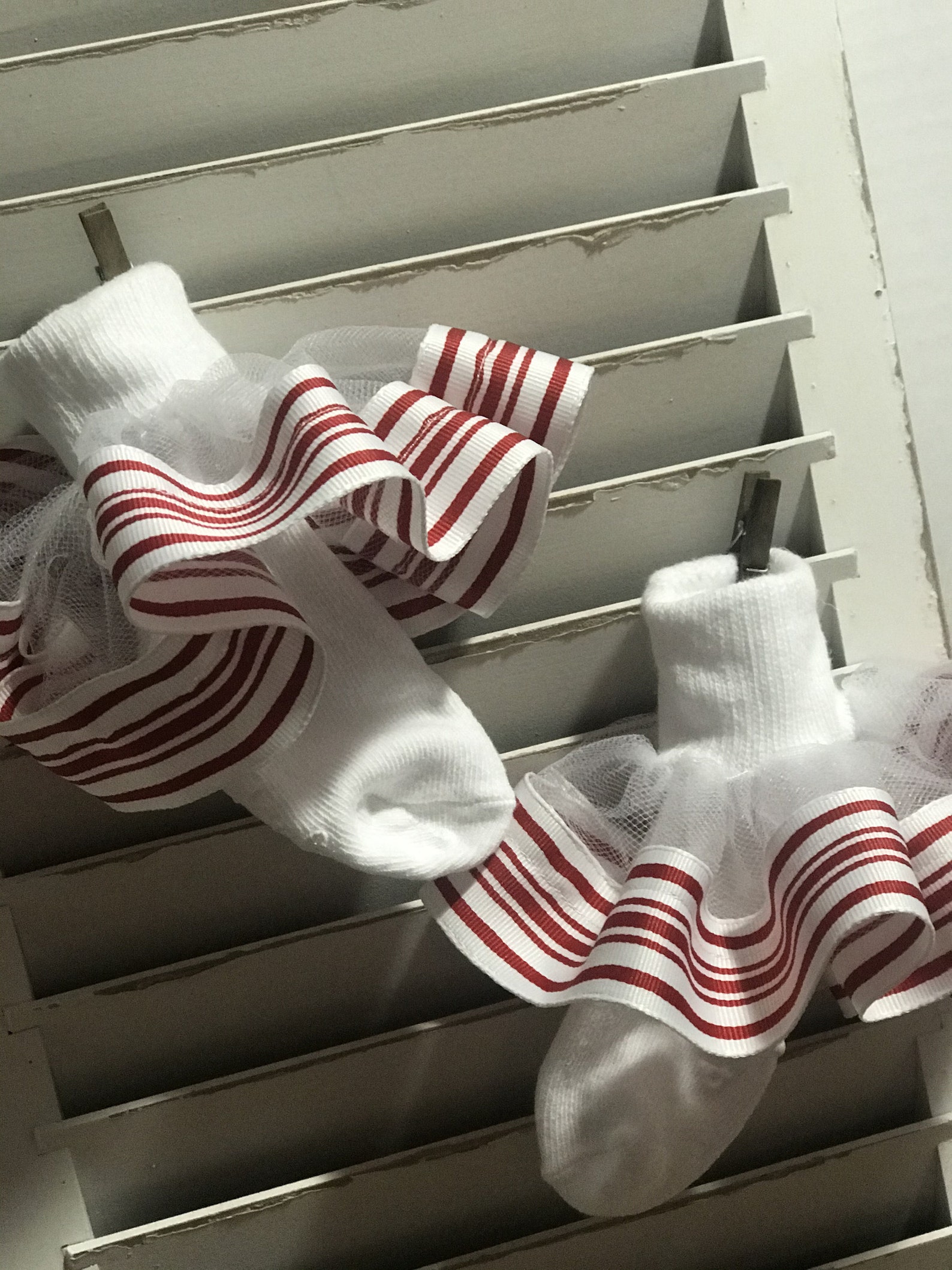 Ruffled Socks Girls Ribbon Trimmed Socks Etsy