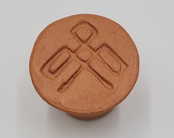 Cabinet Knob (Single) | Indigenous-made | River Clay Pull | Kitchen drawer/cabinet/furniture knob