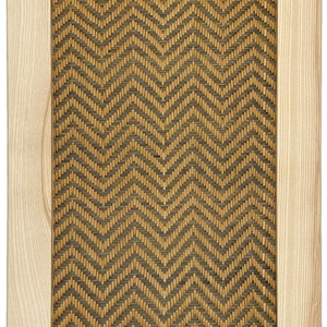 Custom Shaker Door Inserts made from Handwoven Basketry - Deertrail Pattern - Other Patterns Listed Separately