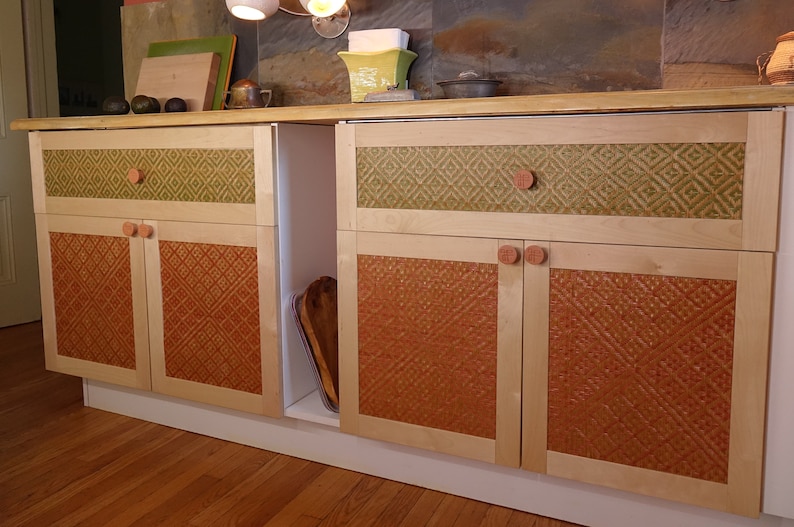 Shaker Rattan Insert Custom Shaker Door Inserts Made From Handwoven Basketry - Deertrail ...