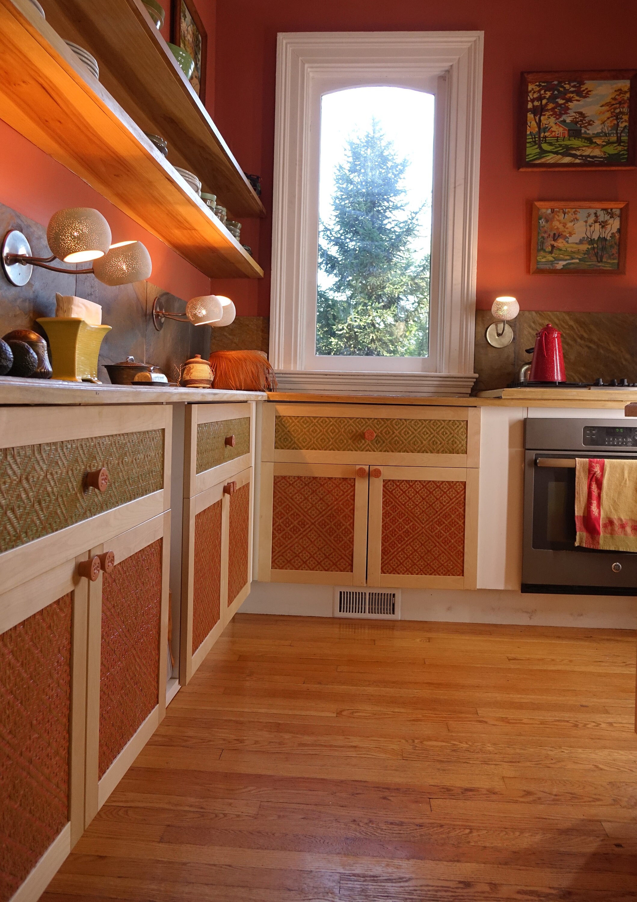 Shaker Rattan Insert Custom Shaker Door Inserts Made From Handwoven Basketry - Deertrail ...