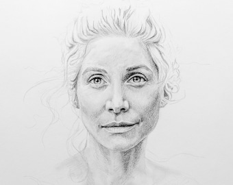 LOST TV Show Art Print - Juliet Burke Pencil Portrait - Elizabeth Mitchell - Oceanic Flight 815 - Dharma Initiative - Island Others Suliet