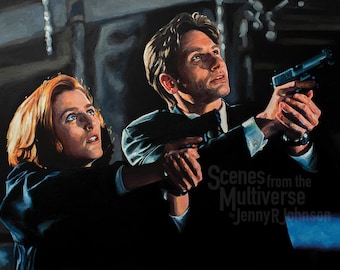 X-files Art Print - Mulder & Scully the Truth is Out There - Etsy UK