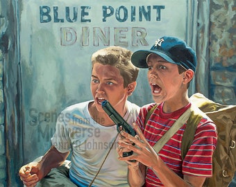 Stand By Me Art Print: Blue Point Diner Gordy and Chris