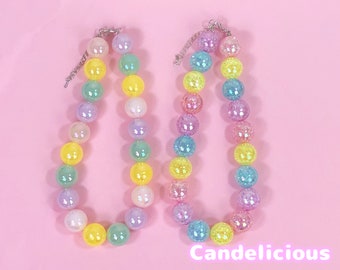 Pastel Drop Candy Kawaii Yumekawaii Collier Mignon Bonbons accessoires Sweet Lolita Fairykei Pastelgoth Coloré