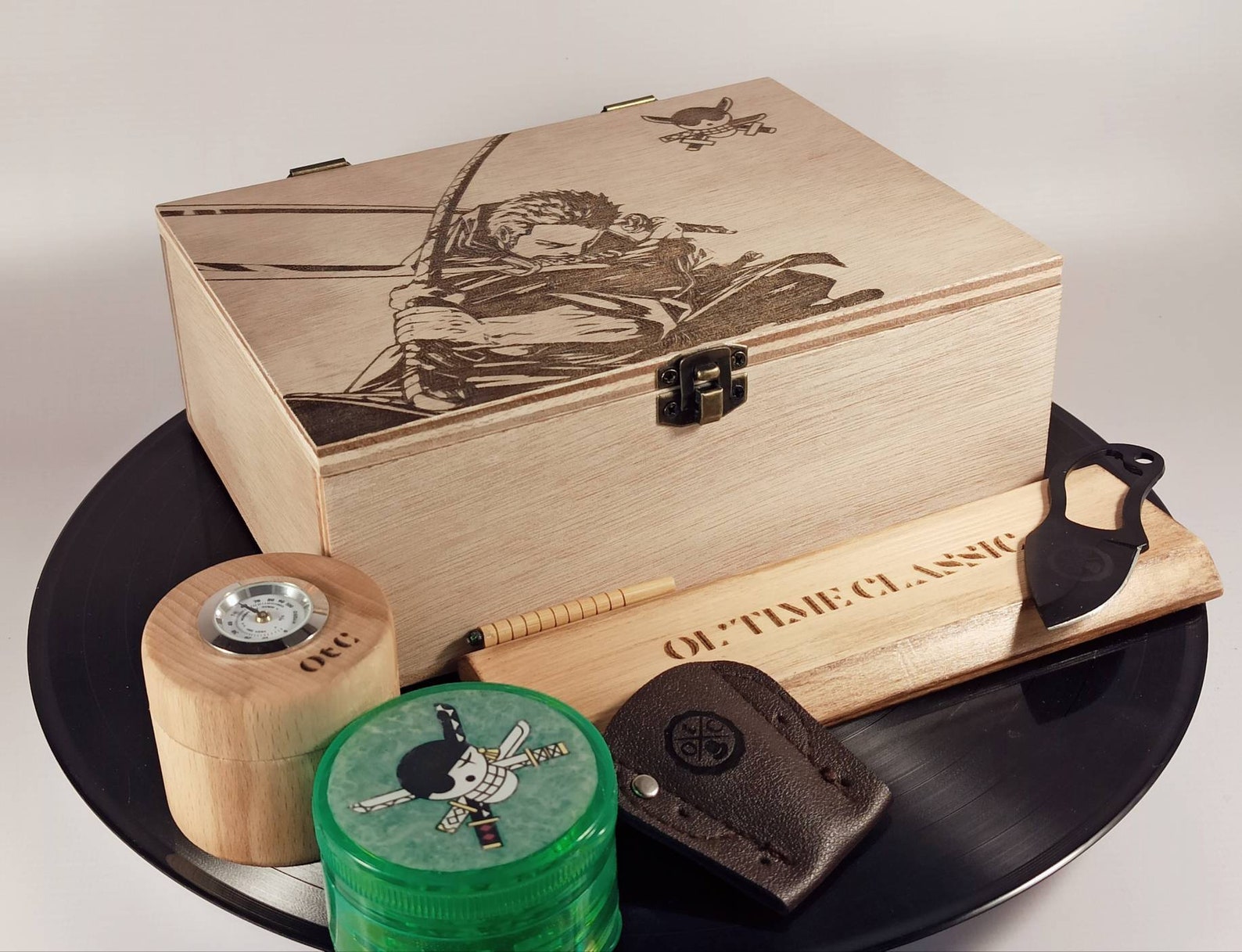 Stash box Roronoa Zoro Stash Box with rolling tray Secret Etsy
