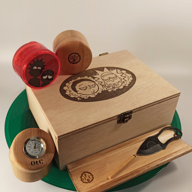 Smell Proof Hygro Container Stash Box Humidor Hygrometer Etsy