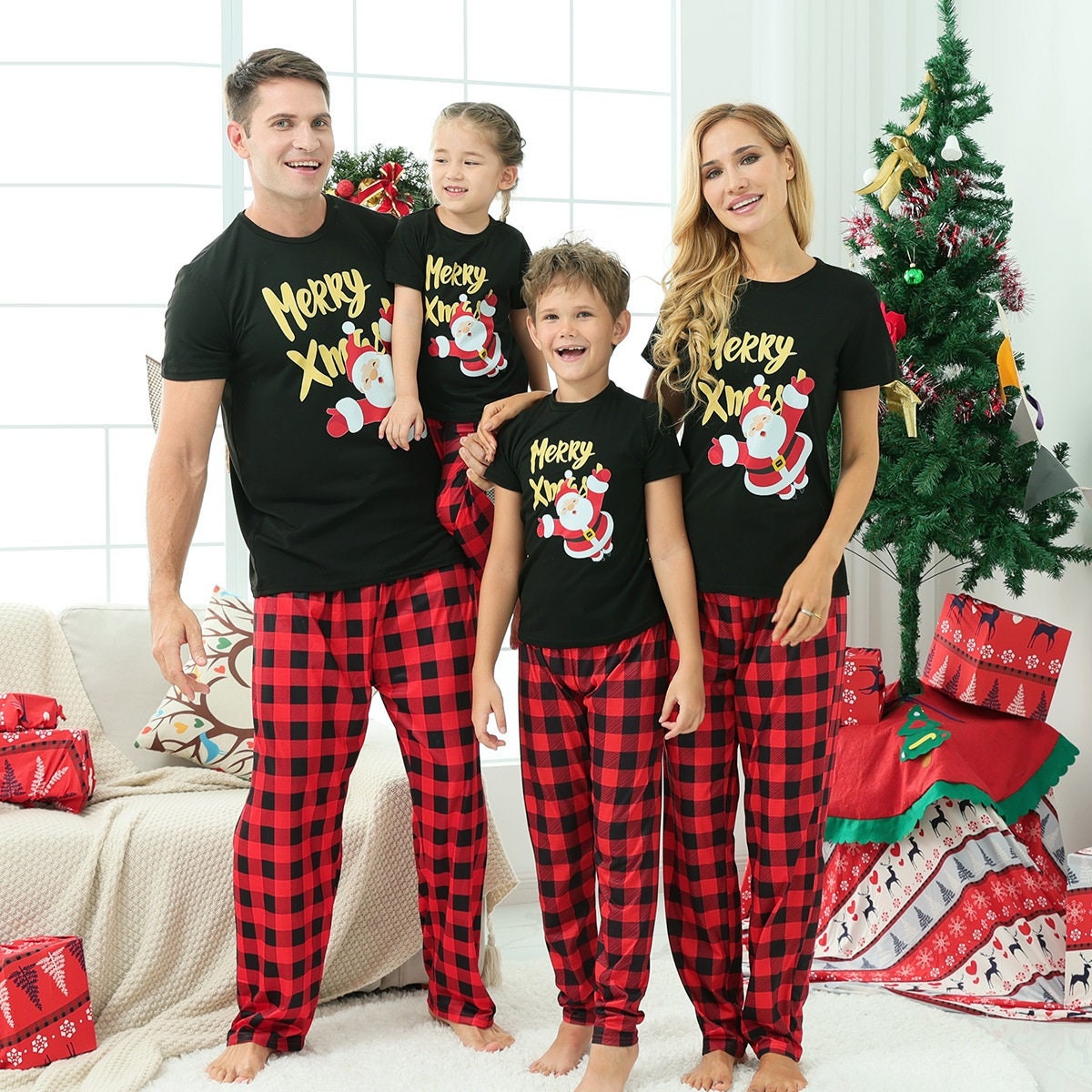 Pijamas navidad familia Etsy España